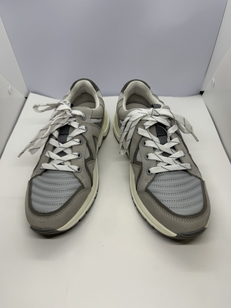 Maje Leather sneakers with lug sole