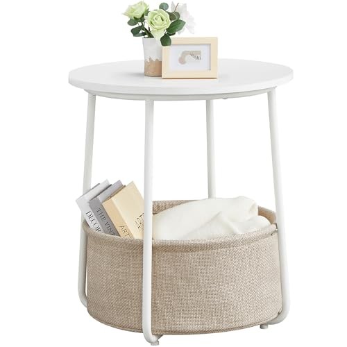 LILEA Collection - Small Round Matte White + Camel Brown Without LED light