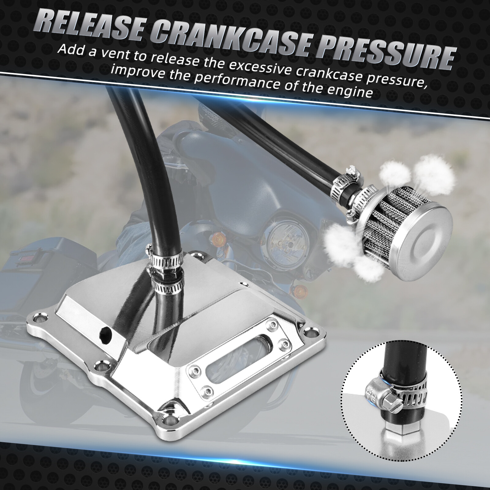 M8 Vented Transmission Top Cover For Harley Road Glide Special FLTRXS 2017-2023