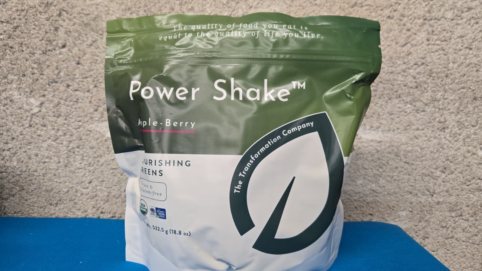 Purium Power Shake Vegan Meal Replacement Gluten Free Apple Berry Flavor 532.5 g