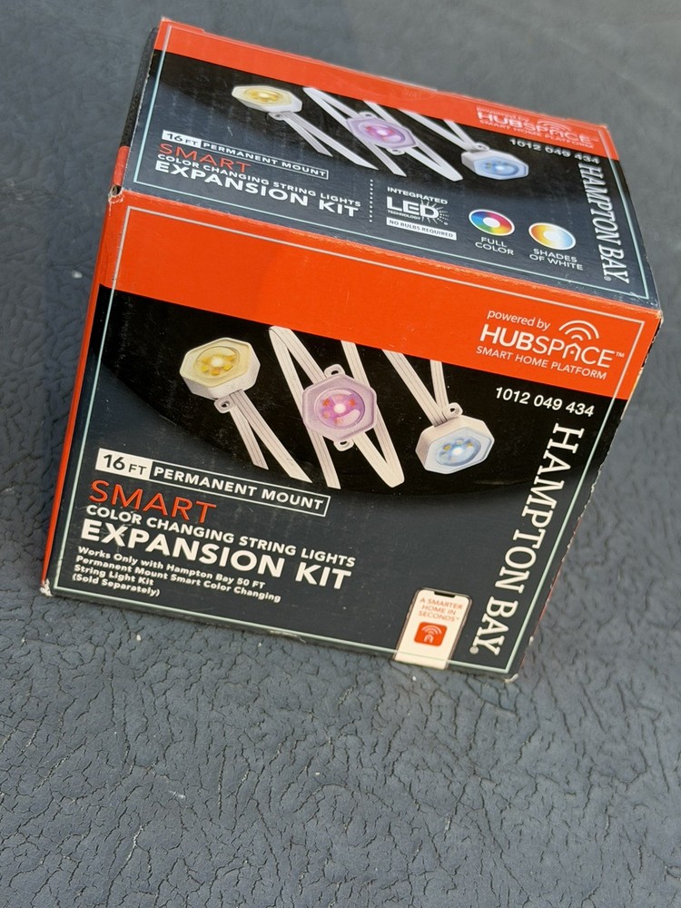 Hampton Bay 10-LED 16.4' Plug-in Mini Integrated LED String Light Expansion Set