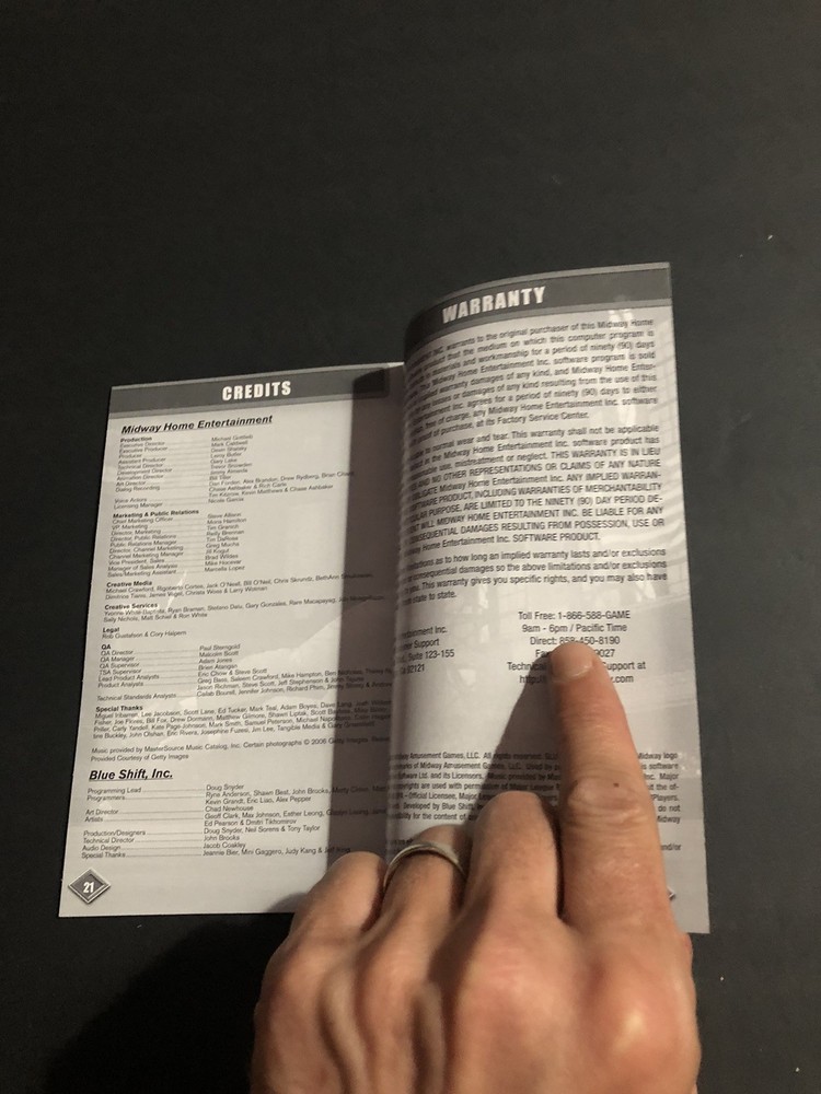Slugfest 2006 Xbox Manual Only
