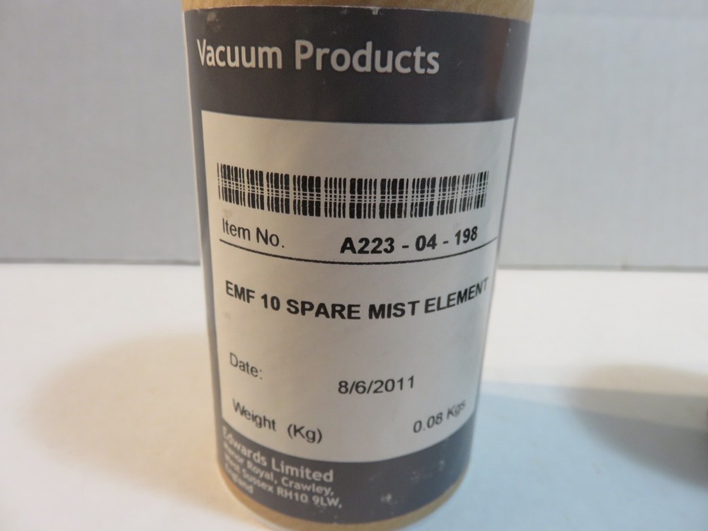 Edwards vacuum products mist element A223-04-198