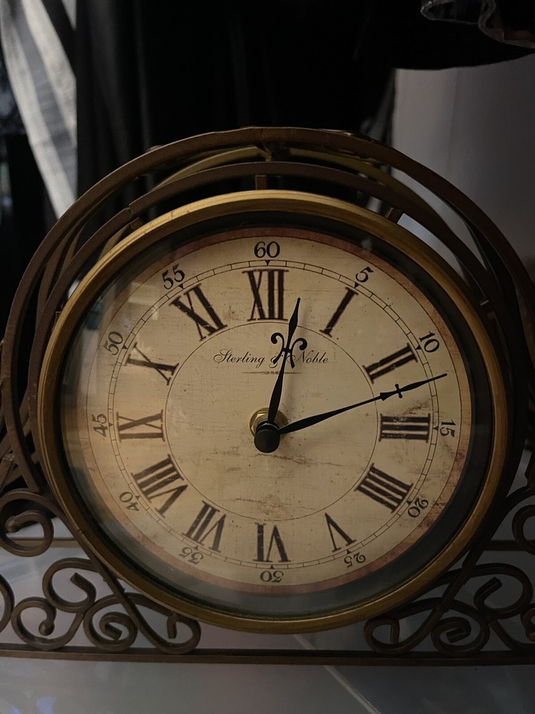 STERLING & NOBLE MANTLE CLOCK
