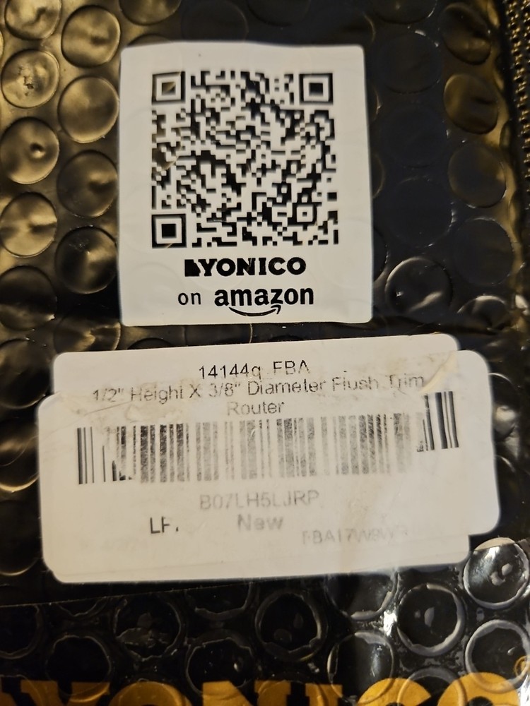 Yonico 14144q 1/2" Height X 3/8" Flush Trim Eouter Bit