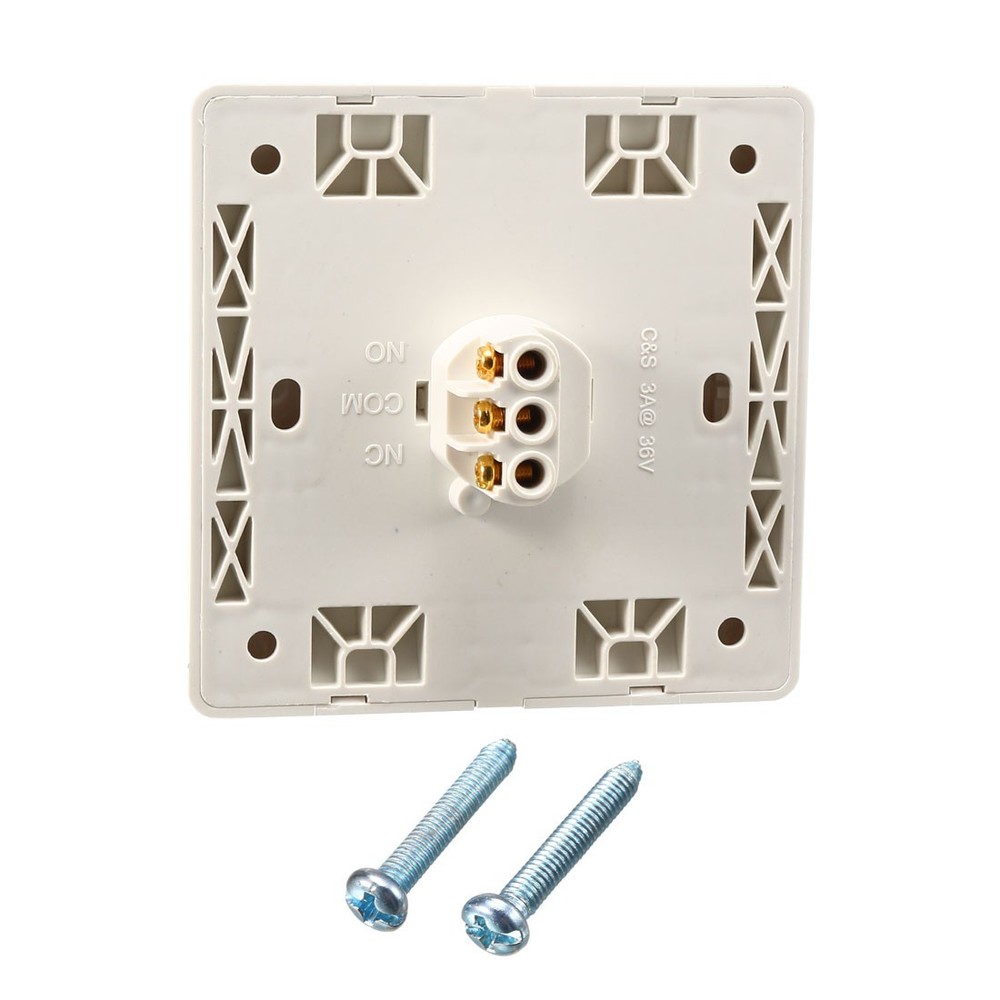 2 x Push to Exit Button Release NO/NC/COM Switch Panel Door Access 36V 3A White