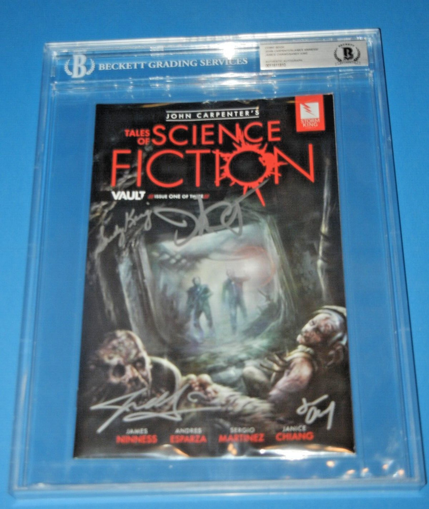 JOHN CARPENTER & SANDY KING +2 SIGNED #1 COMIC BOOK BECKETT SLABBED AUTHENTIC 2