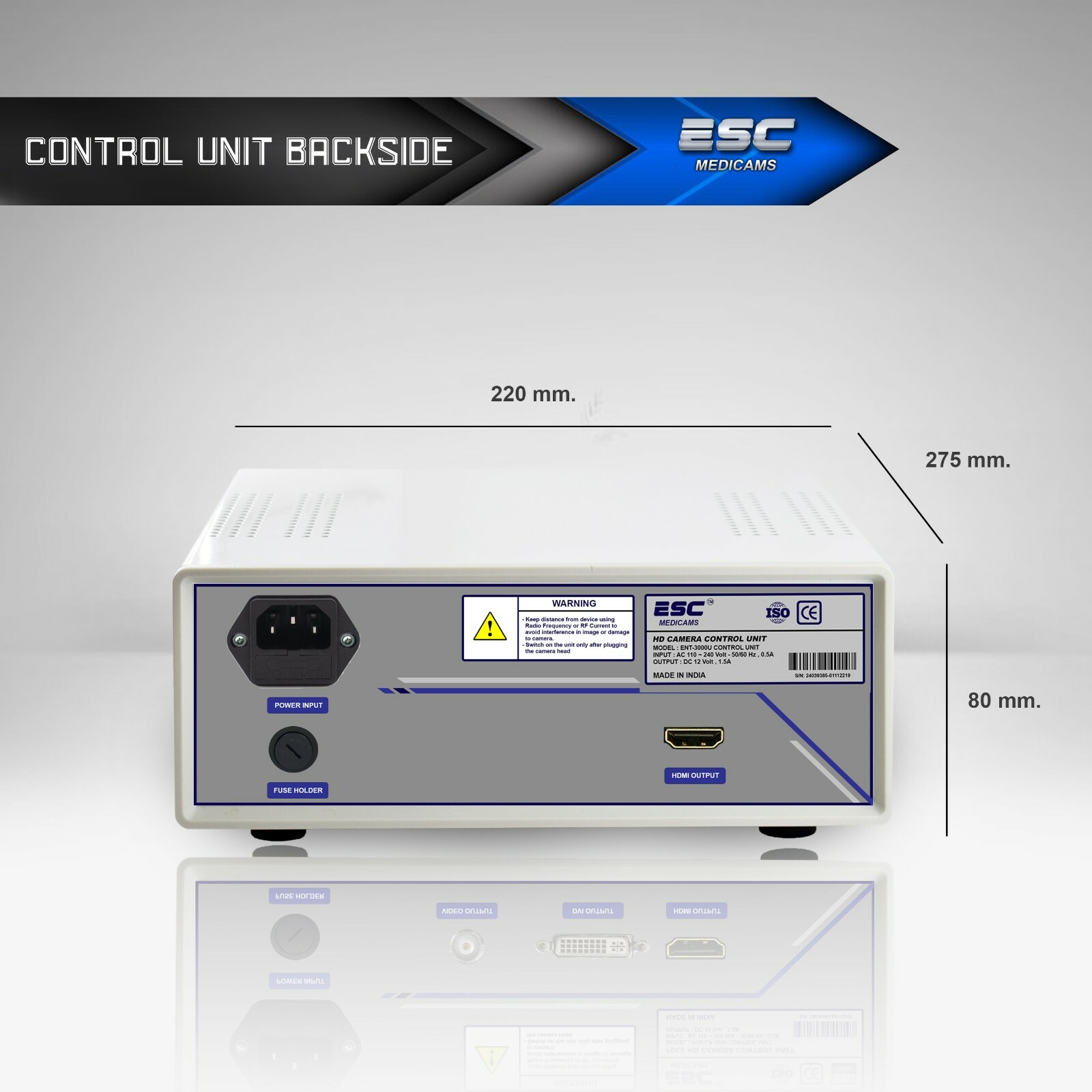 Endoscopy Camera HD 1.2mp for Storz ENT Rigid Endoscope HDMI USB Record in PC