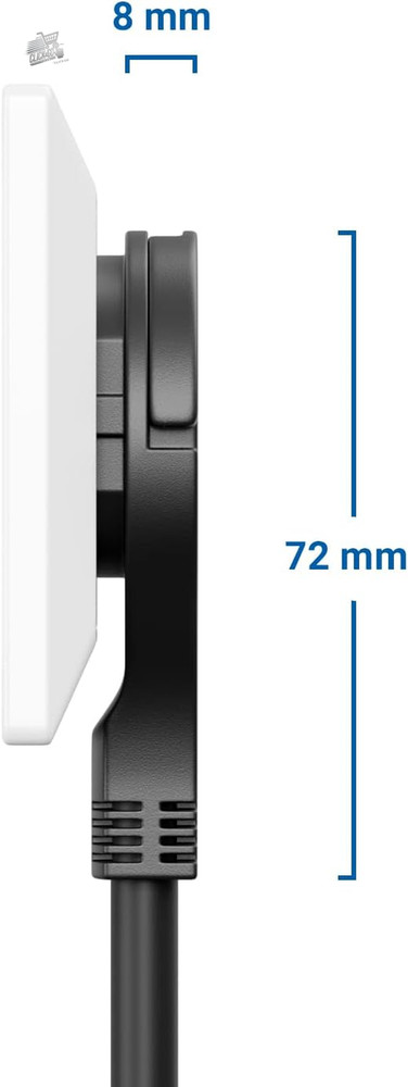 6 Outlet Compartments With Flat Connector Electrical Cable for Inter