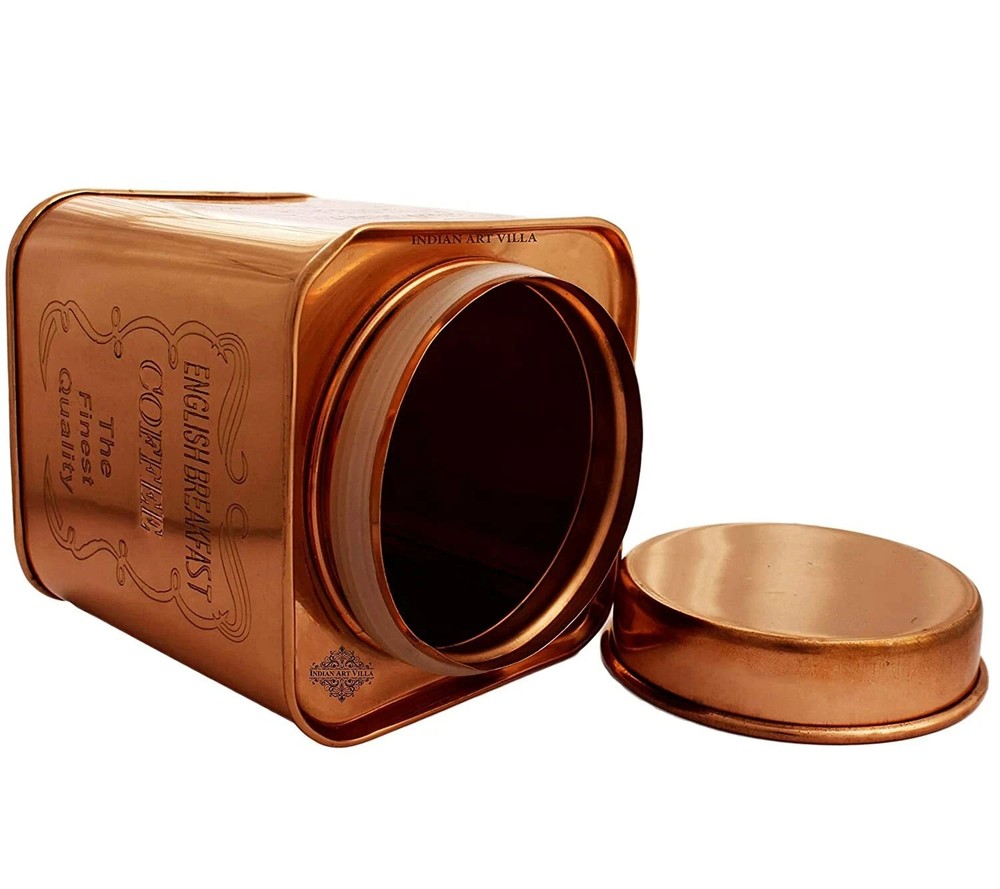 Copper Coffee Container, Home Décor Canisters, Storage Purpose, 4.7 Inch