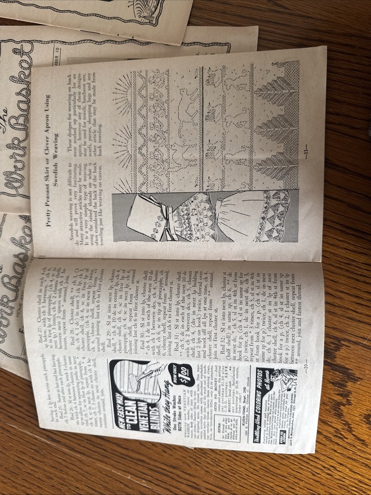 10-1948-49 Workbasket Home And Needlecraft Pattern Booklets