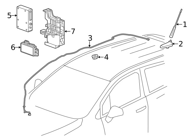 Genuine GM Communication Interface Module Bracket 42642834
