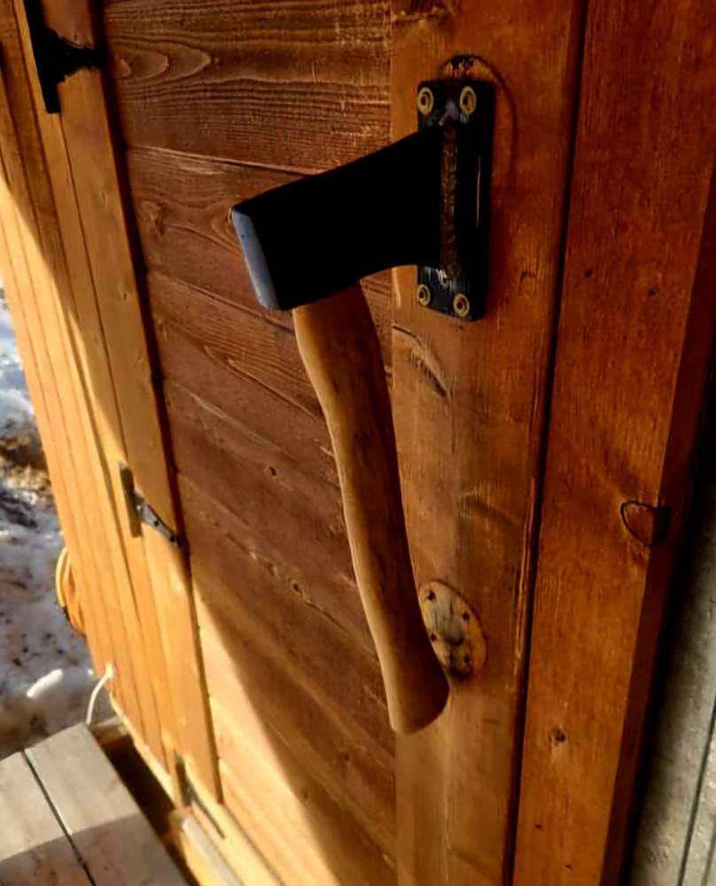 Axe Handle Door Pull Rustic Barn Door Sauna Home Improvement