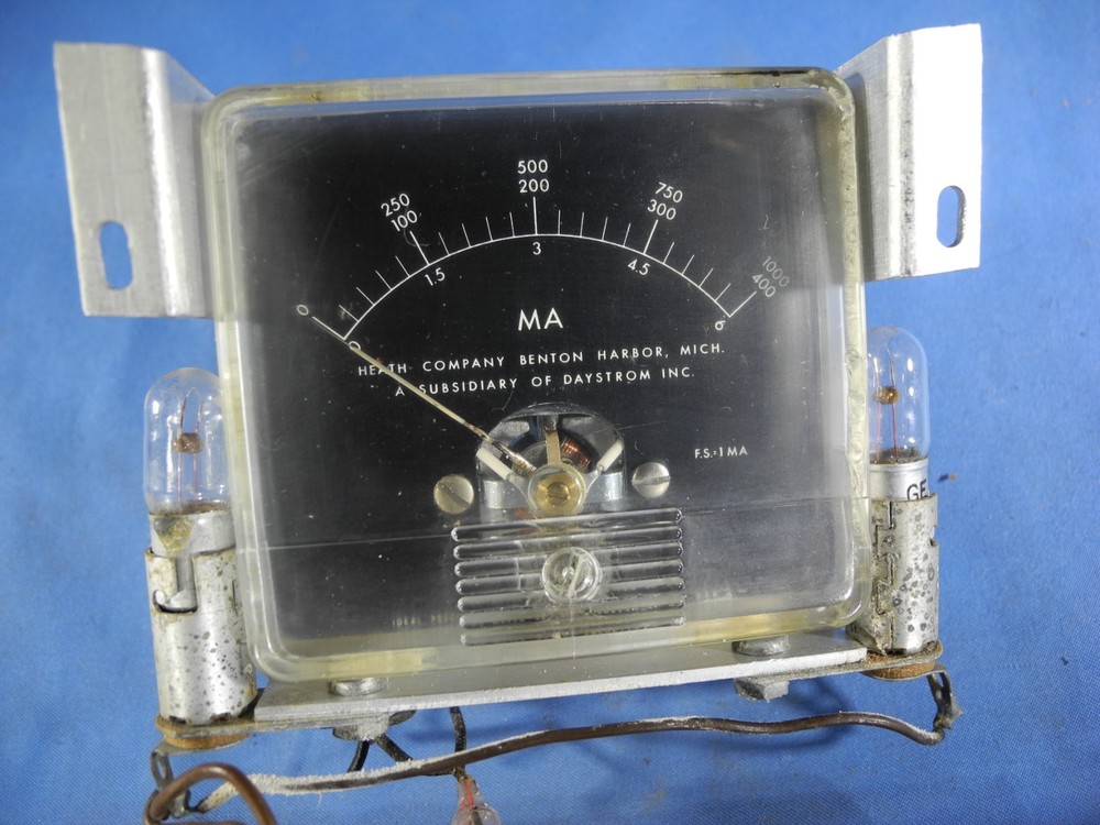 Heathkit VHF-1 Original Meter with Bezel! (Free Shipping!)