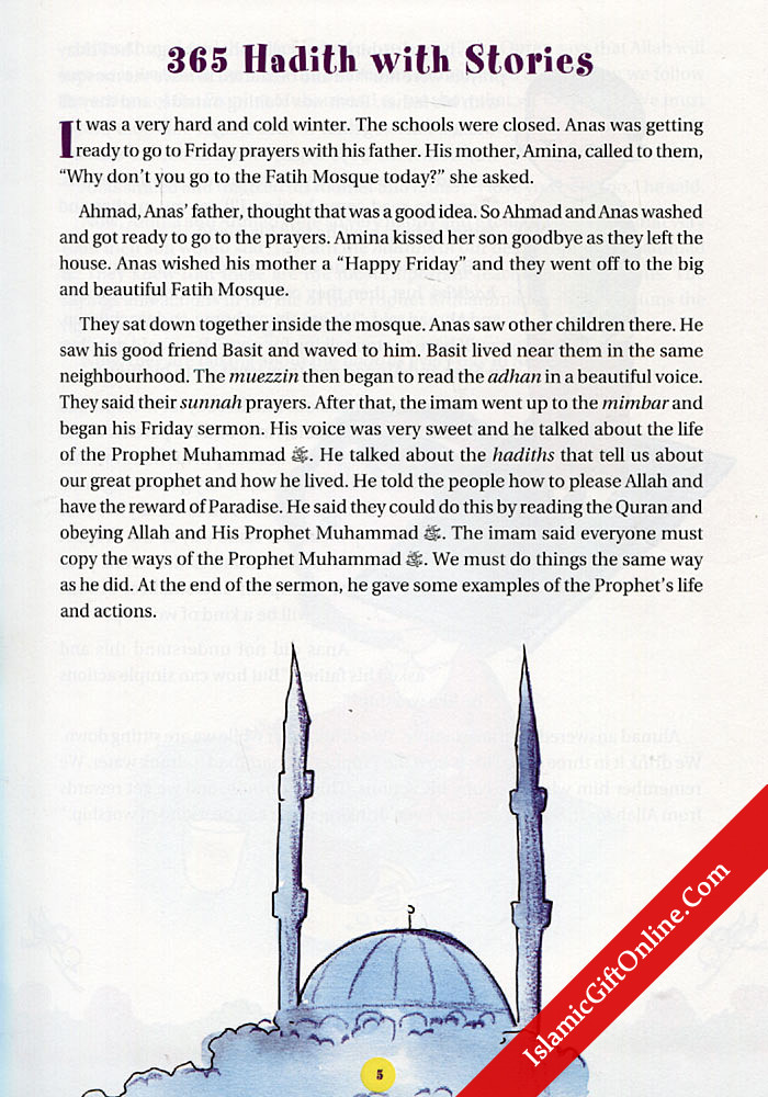 365 Hadith with Stories - Hardback