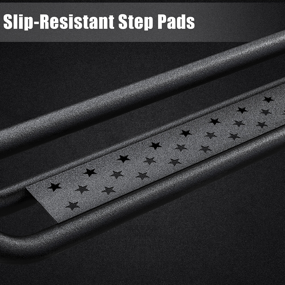 Drop Running Boards for 2005-2023 Toyota Tacoma Double Cab Steel Side Step Bars