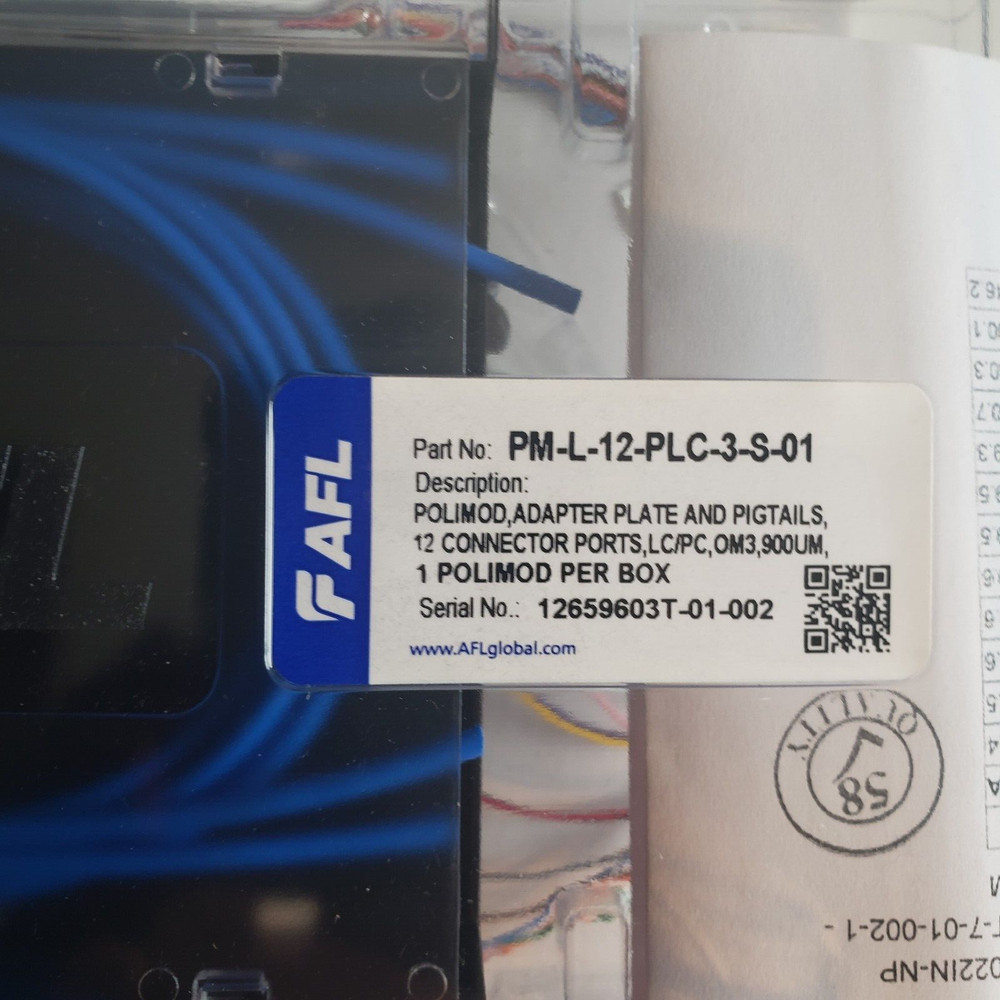 AFL POLY-MOD PATCH AND SPLICE MODULE, PM-L-12-PLC-3-S-01, NEW