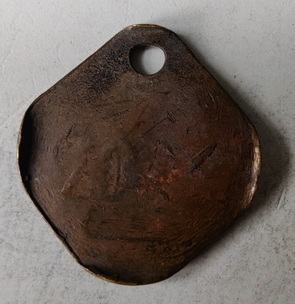 Kellingley Colliery Pit Check Tally Token marked Kell 3512