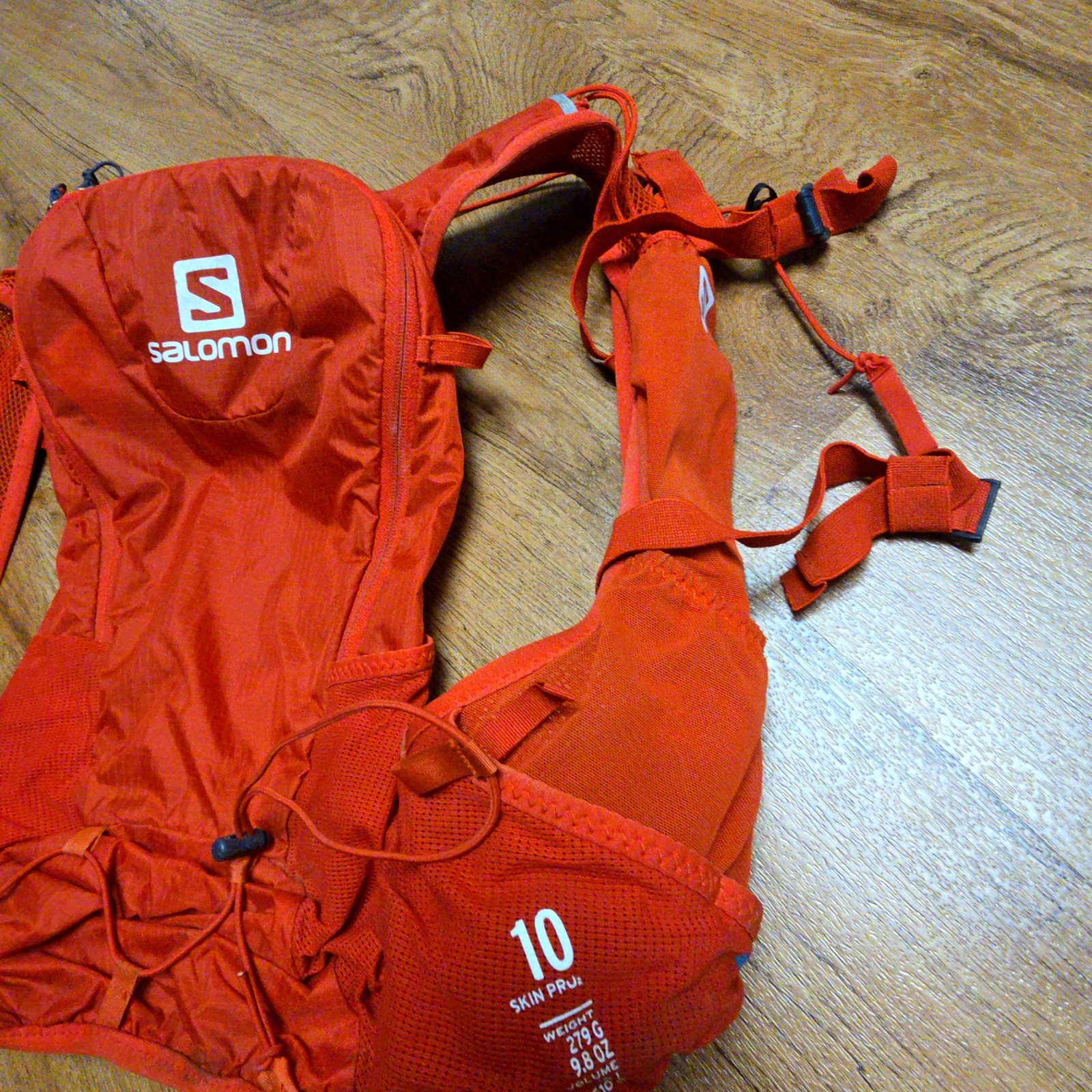 Salomon Skin Pro 10 Set Hydration Vest Red S-M-L Trail Running Pack