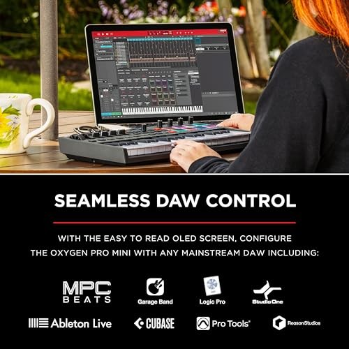 Oxygen Pro Mini 32 Key USB MIDI Keyboard Controller With Beat 32 Mini Keys