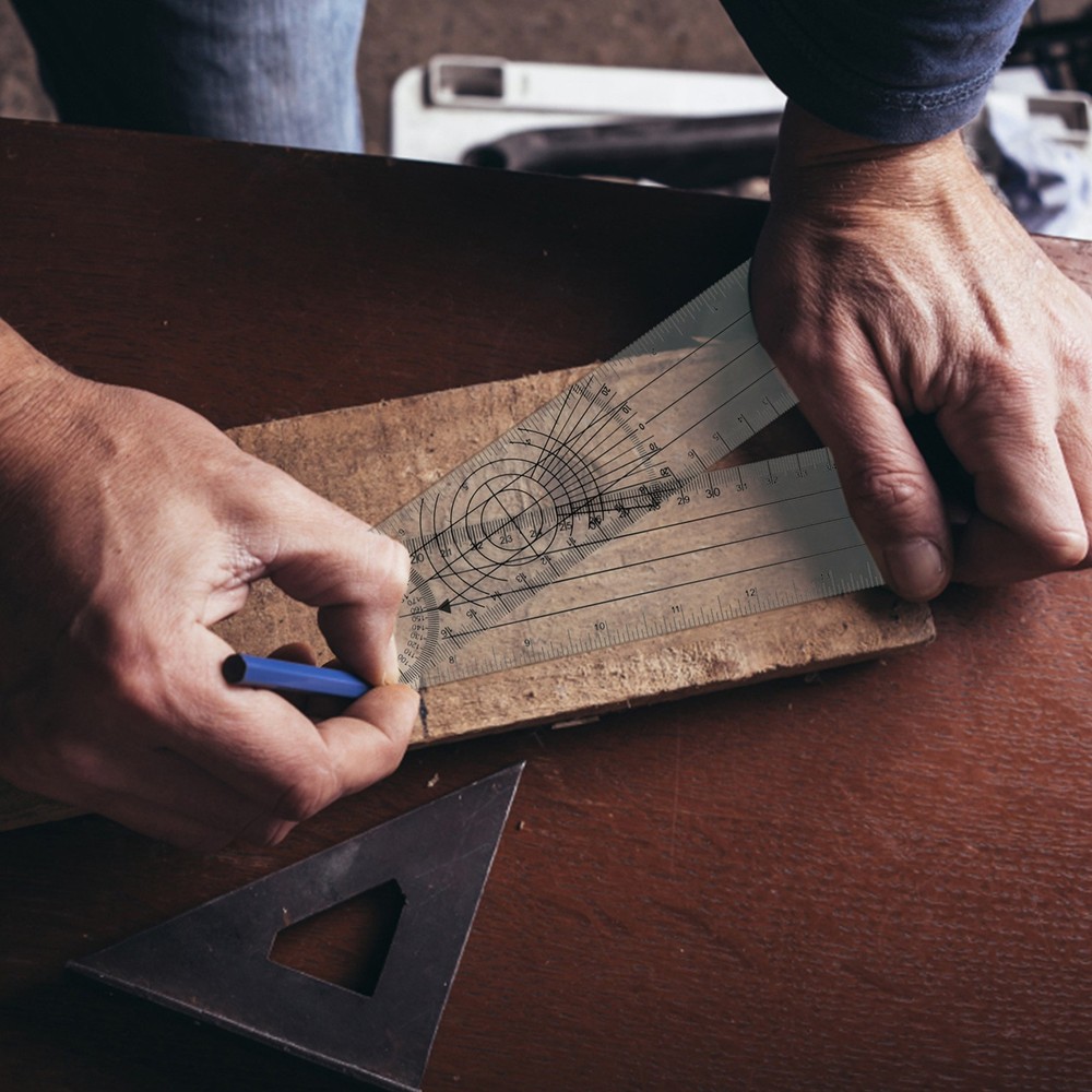 360 Protractor Ruler Goniometer Protractor Ruler Functional Measuring Tool