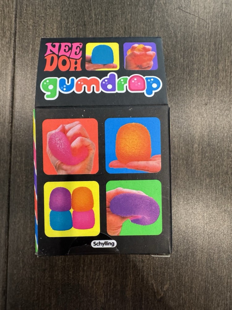 Nee Doh Gumdrop Super Solid Squish Needoh Gum Drop orange RARE ships now easter
