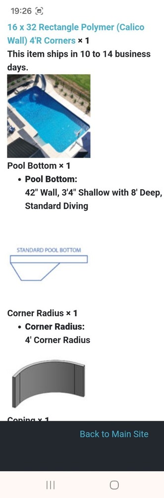 Inground Vinyl Pool Kit 16x32 Rectangle Swimming Pool
