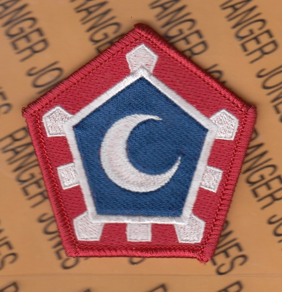 US Army 117th Engineer Brigade ~3" ODD uniform patch m/e B