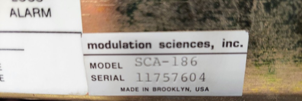 Modulation Sciences Sidekick SCA-186 Audio Subcarrier Generator