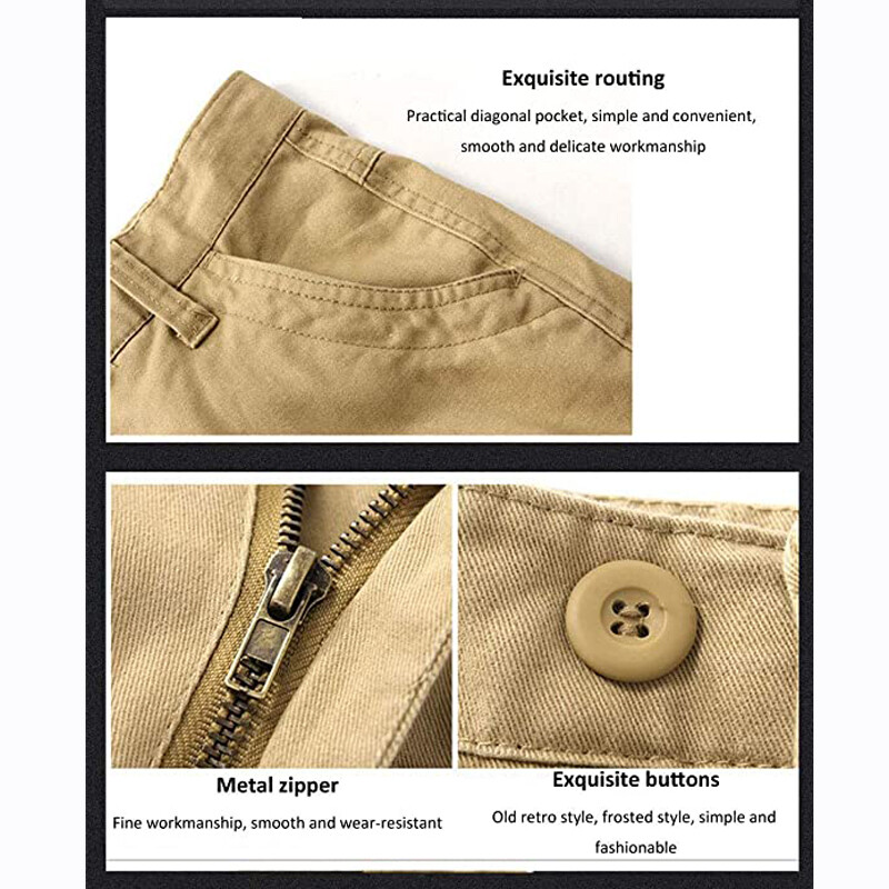 Men's Army Tactical Combat 100% Cotton Cargo Work Pants Outdoor Hiking Trousers