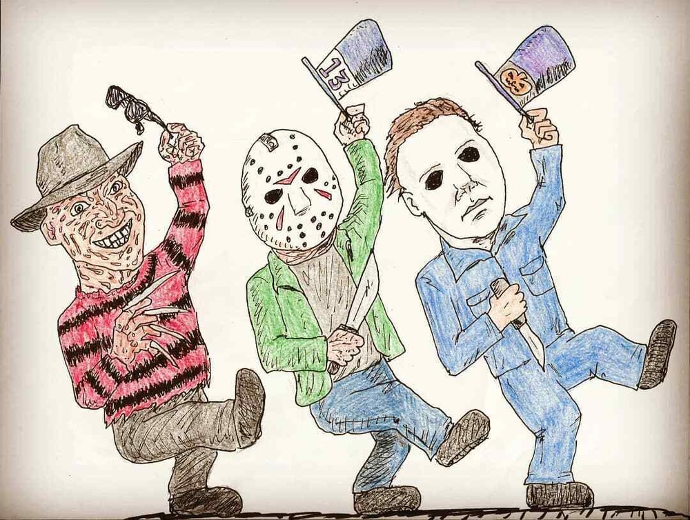 Freddy, Jason & Michael, digital download artwork