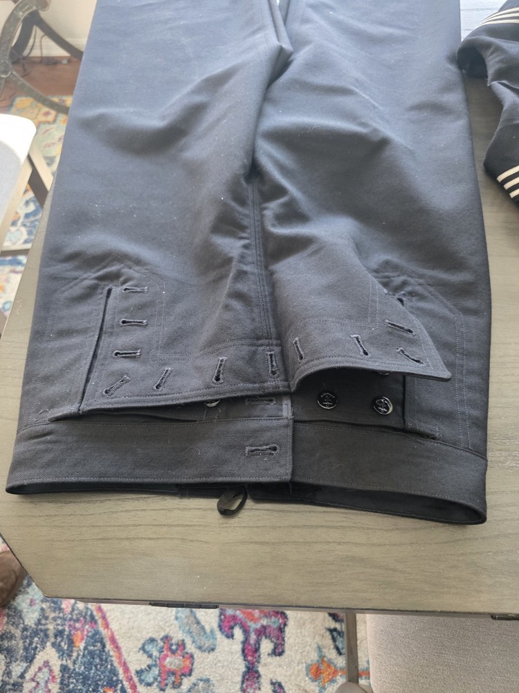 Vintage Navy Uniform Wool 2 Piece