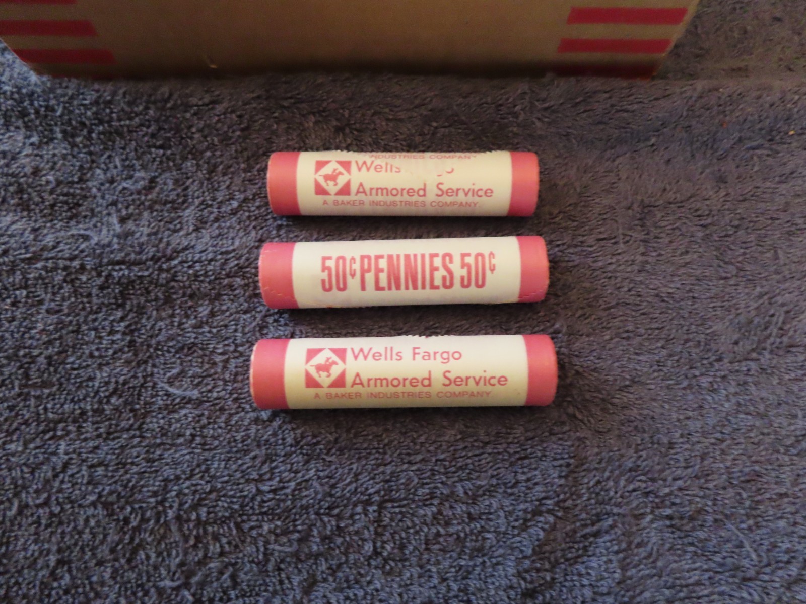 1980-P **Original Bank Wrapped** UNCIRCULATED LINCOLN CENT ROLL From WELLS FARGO