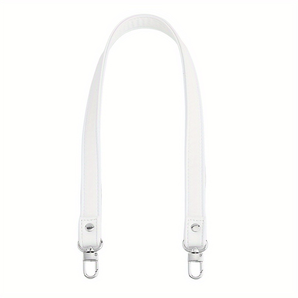 1pc 25 Inch White PU Leather bag Strap Replacement bag Handle Shoulder