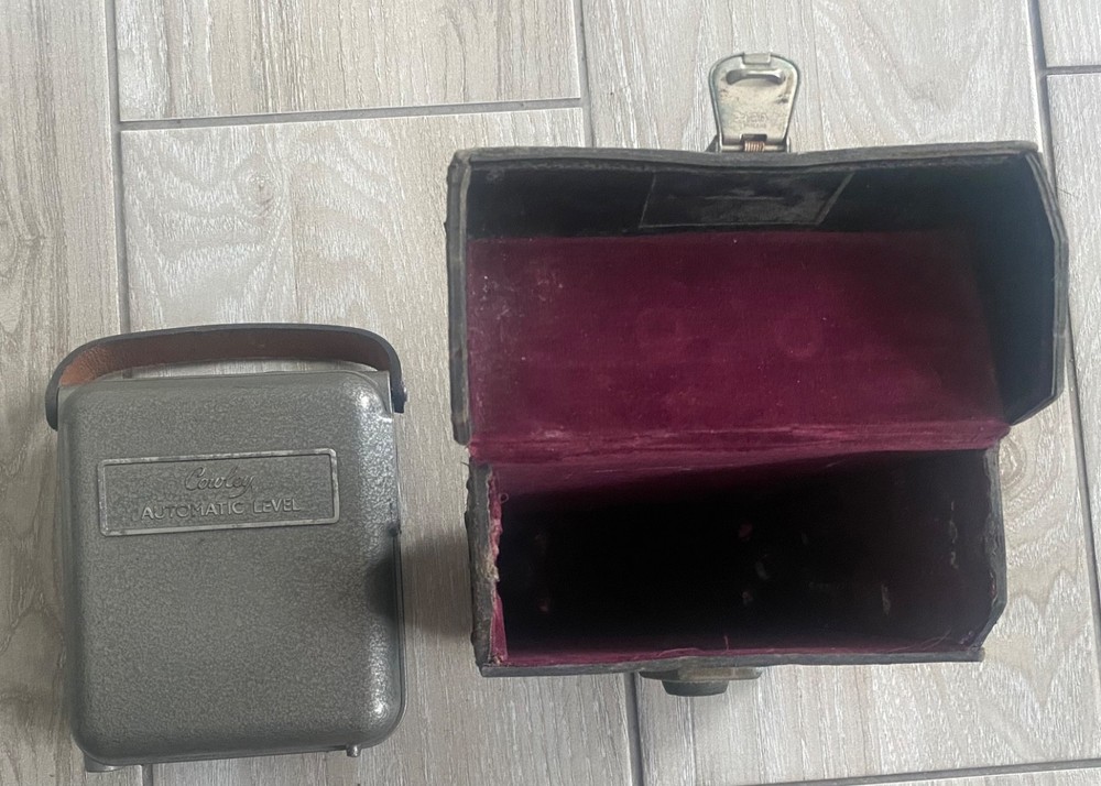 Vintage Cowley Automatic Level With Original Case - Untested B