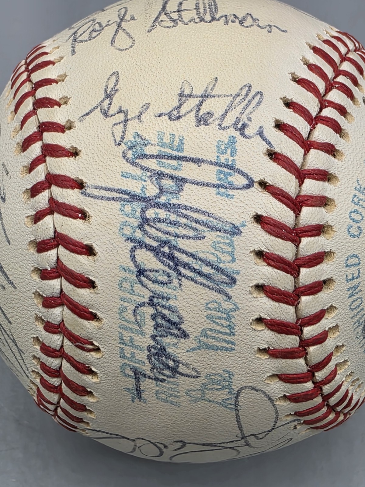 1975 Baltimore Orioles Team Autographed Baseball, 27 Signatures, Brooks Robinson