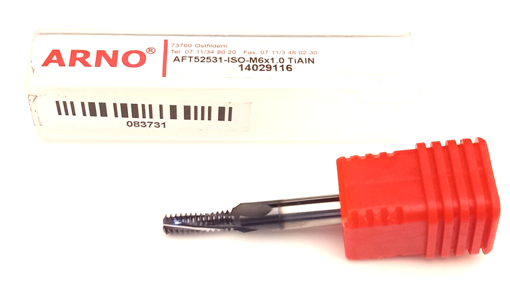 ARNO Thread Milling Solid Carbide AFT52531-ISO-M6x1.0 TIAIN