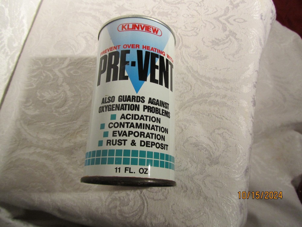 Sealed Pre-Vent  11 Fl oz Tin Can Made by Klinview