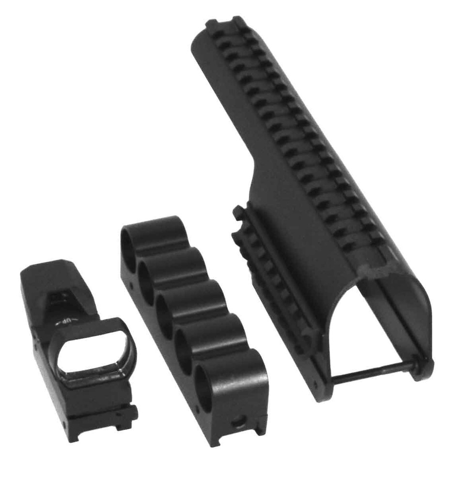 reflex sight shell holder and saddle mount combo for Benelli Nova 12 Gauge Pump.