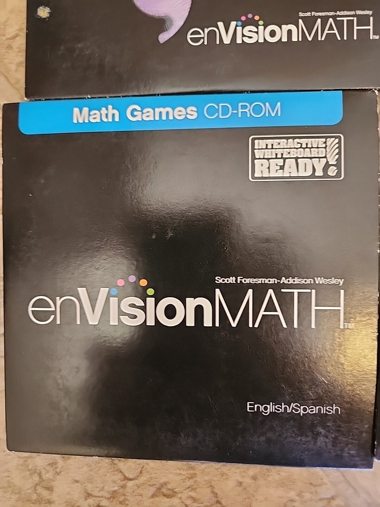 1st Grade Pearson enVision Math Interactive Curriculum Materials CD ROM Lot