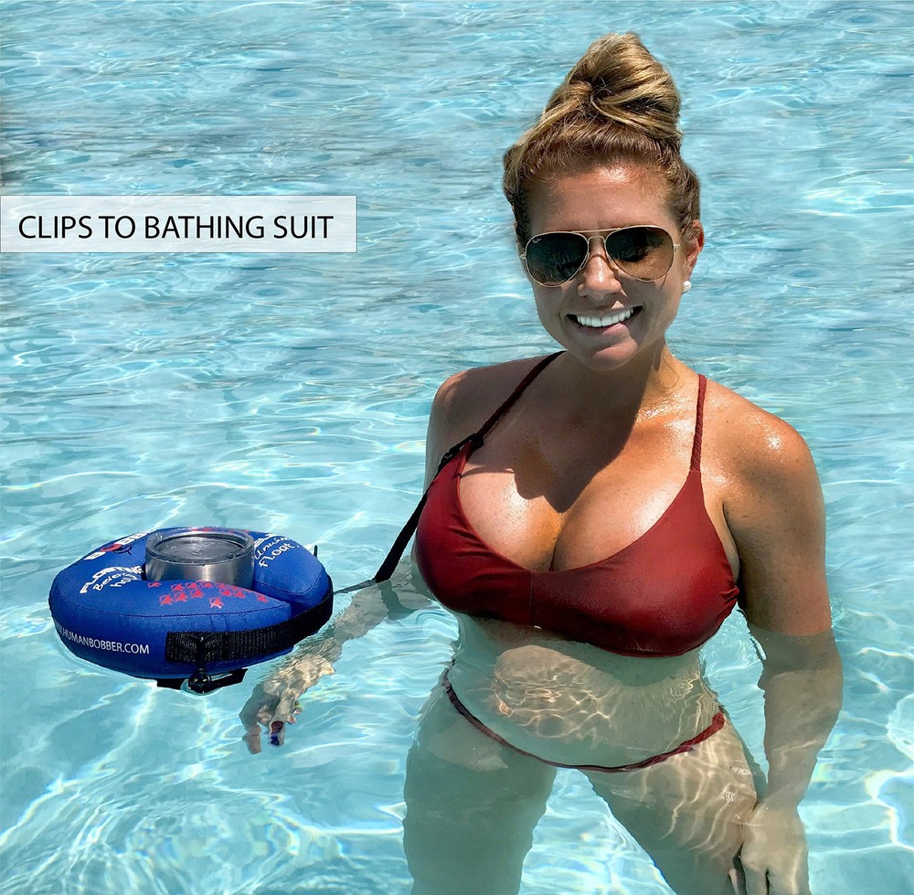 Human Bobber Inflatable Floating Drink Holder for Pool Drink Float bar float...
