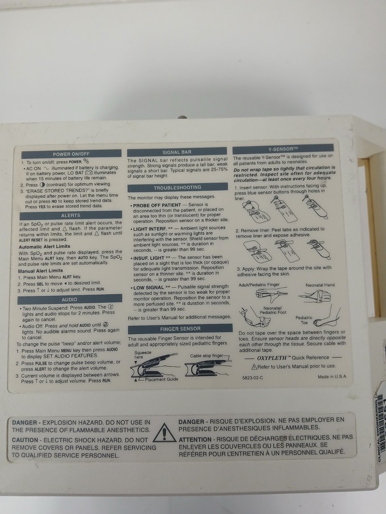 Novametrix Model 515B Pulse Oximeter – Used