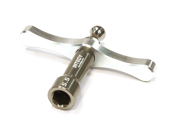 C25581SILVER INTEGY RC Model QuickPit 5.5mm Hex Socket Wrench (Pocket Size)