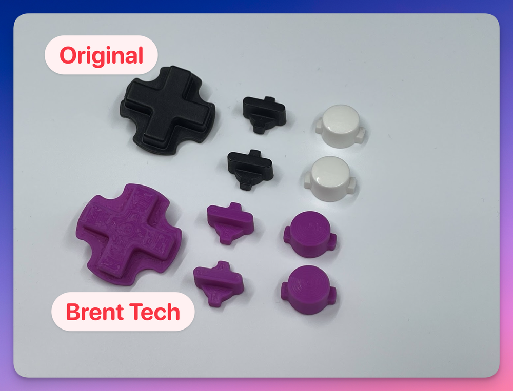 Modretro Chromatic control button set, custom 5-piece set, 25+ colors available