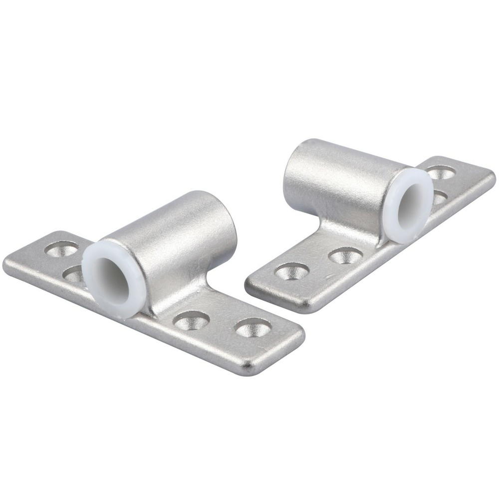 2X Boat Stainless Steel Oarlock Sockets Electrolytic Side Mount Rowlock Socket