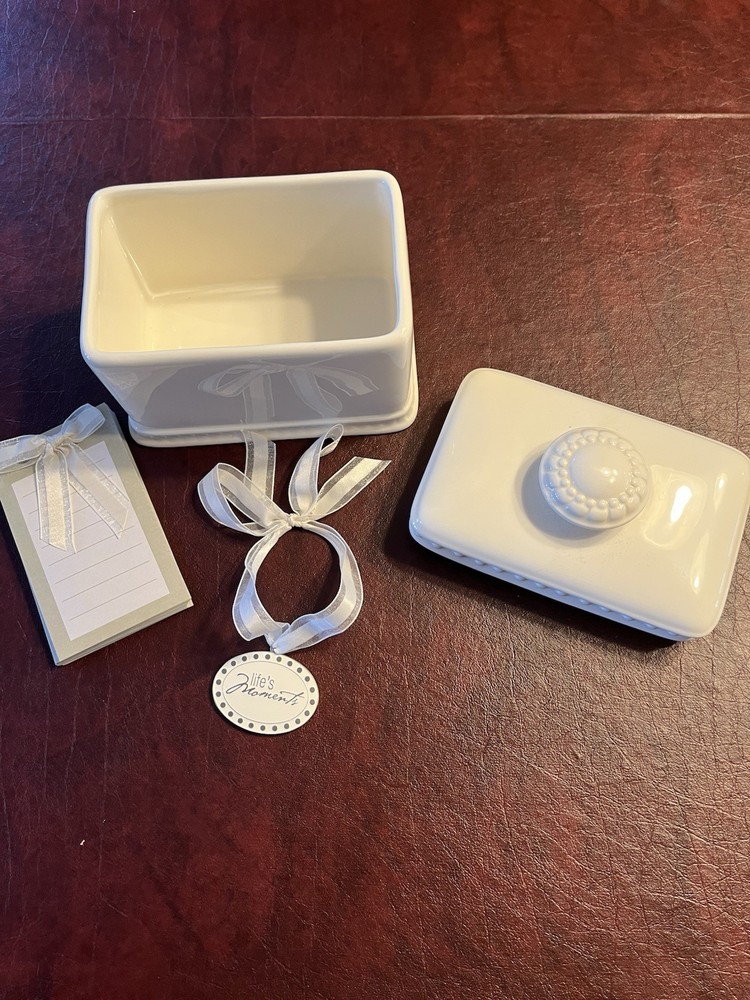 Life’s Moments Ceramic Memory/Journal Box From Creative Memories (Read)