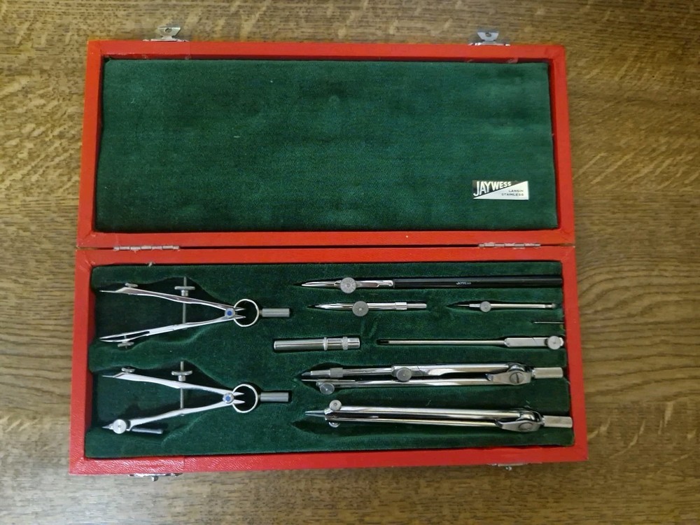Antique Jaywess Series Technical Draughsman Compass Set