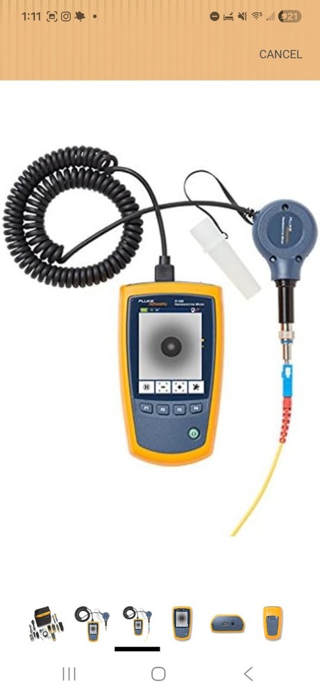FLUKE NETWORKS FTK1375 MULTIMODE FIBER POWER METER & SOURCE INSPECTION KIT