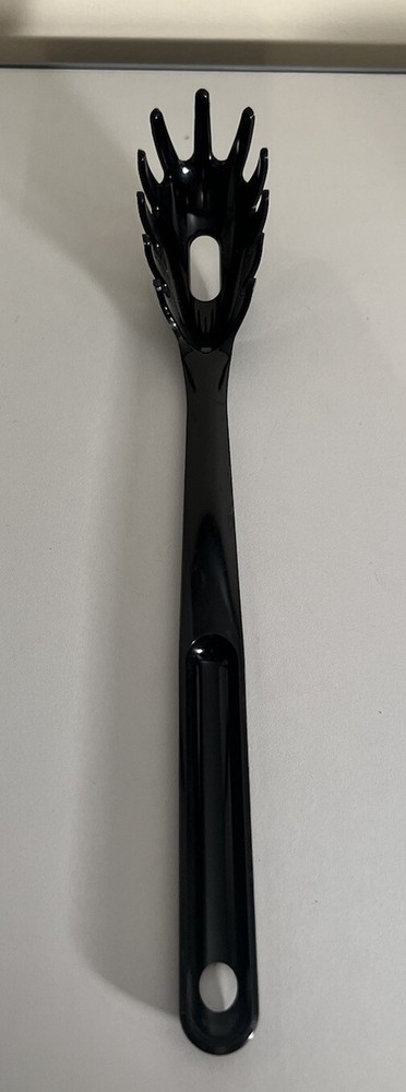 Vtg TUPPERWARE Kitchen Tool Utensils *NEW* NOS Black  Spaghetti Fork (1)
