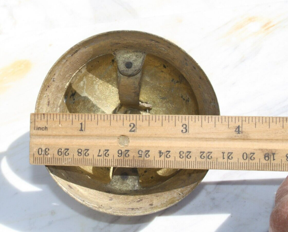 Antique Solid Brass Shop General Store Table Top Bell